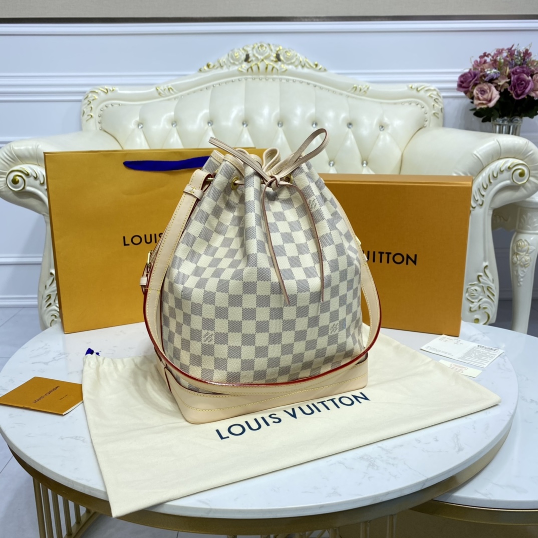 Louis Vuitton NOE Handbag Damier Azur N42222